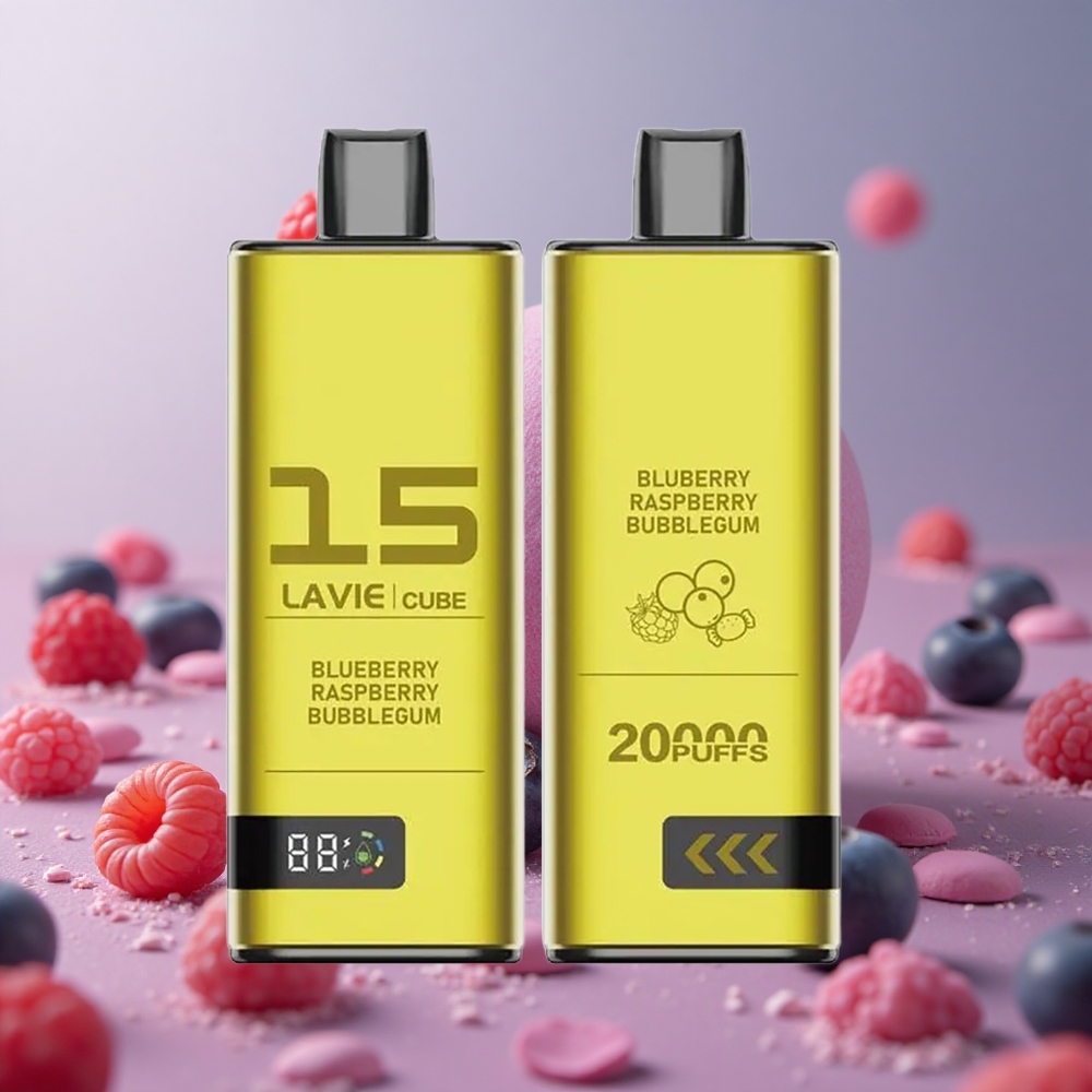 Lavie Cube 20000 Puffs Jednorazové Vape Čučoriedka Malina Bubblegum 28ML Slovakia vape wholesale
