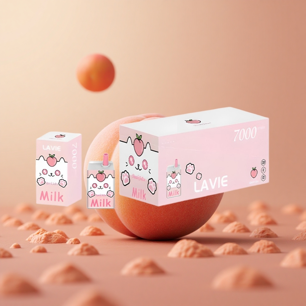 LAVIE Milk 7000 Puffs Broskyňová Šťava 16ML Slovakia vape wholesale