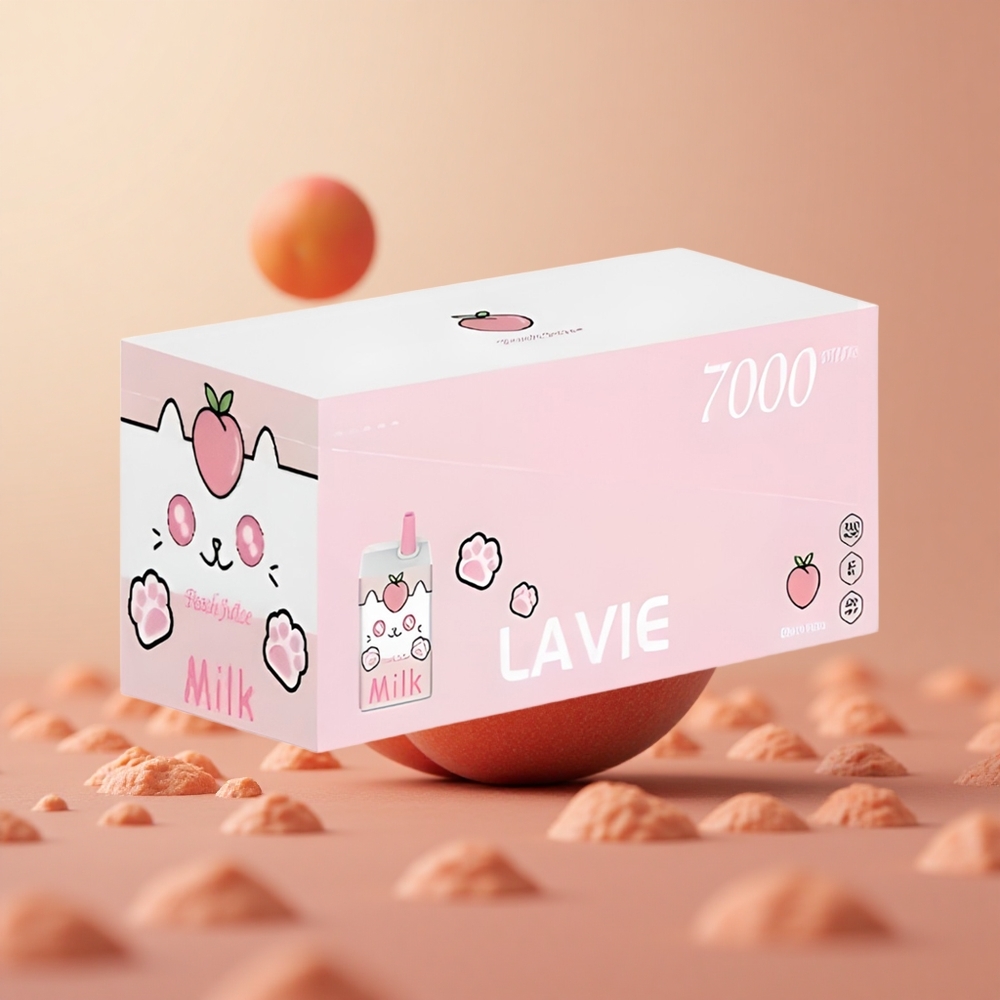 LAVIE Milk 7000 Puffs Broskyňová Šťava 16ML Slovakia vape wholesale