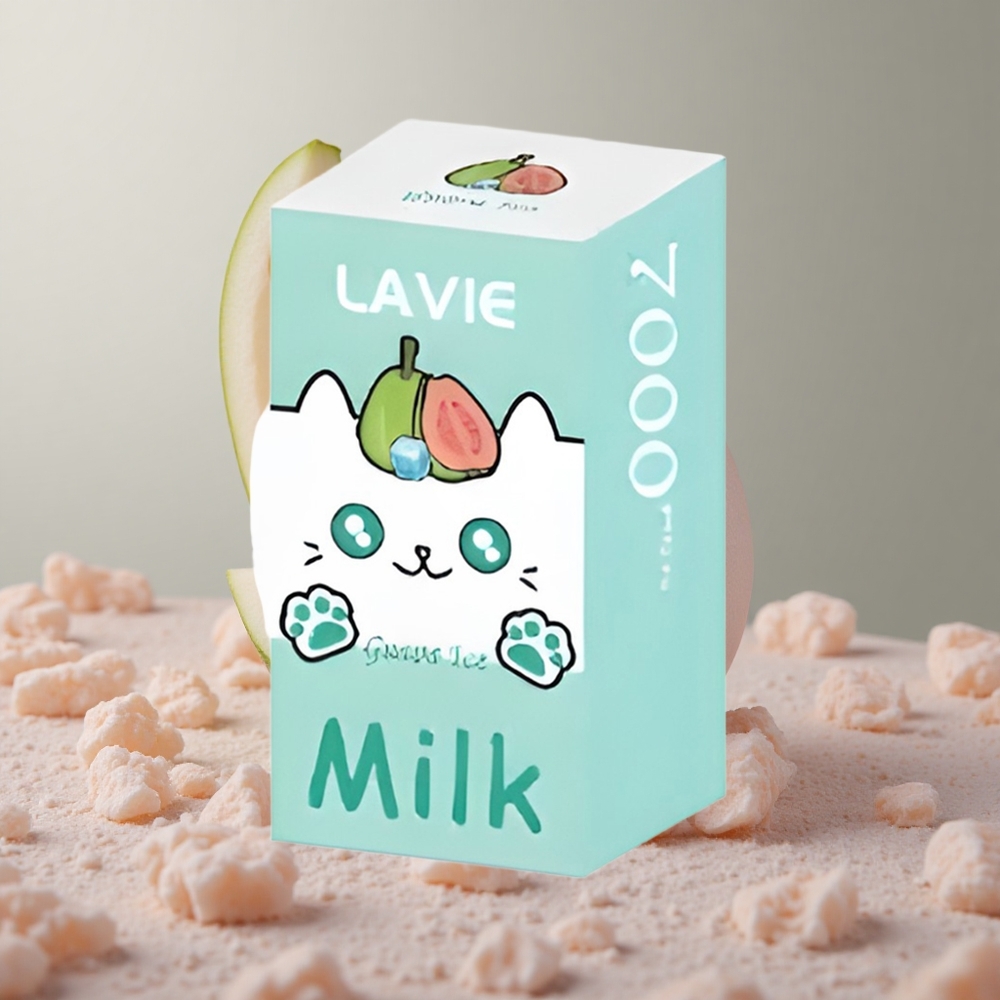 LAVIE Milk 7000 Puffs Guava Ľadová 16ML Slovakia vape wholesale