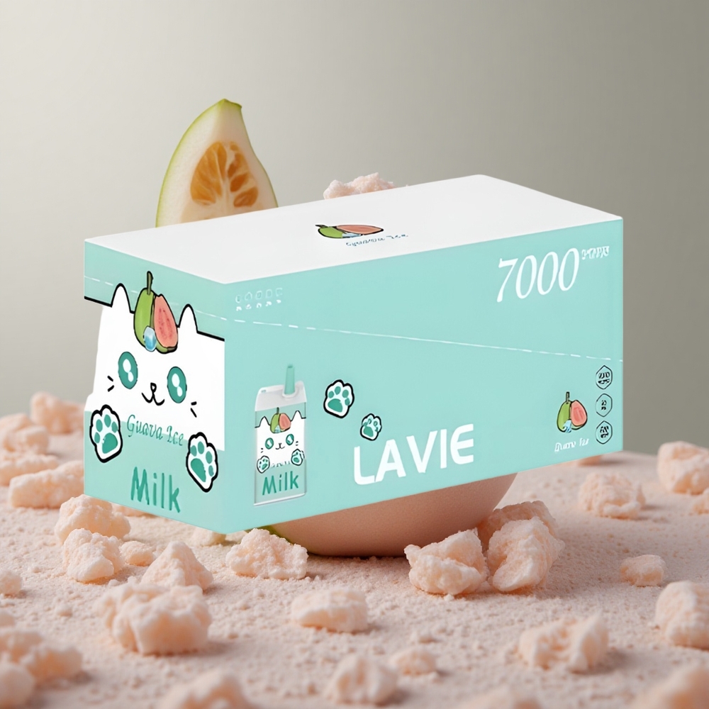 LAVIE Milk 7000 Puffs Guava Ľadová 16ML Slovakia vape wholesale