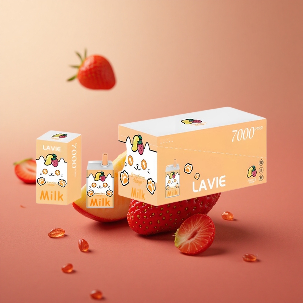 LAVIE Milk 7000 Puffs Jahoda Mango 16ML Slovakia vape wholesale