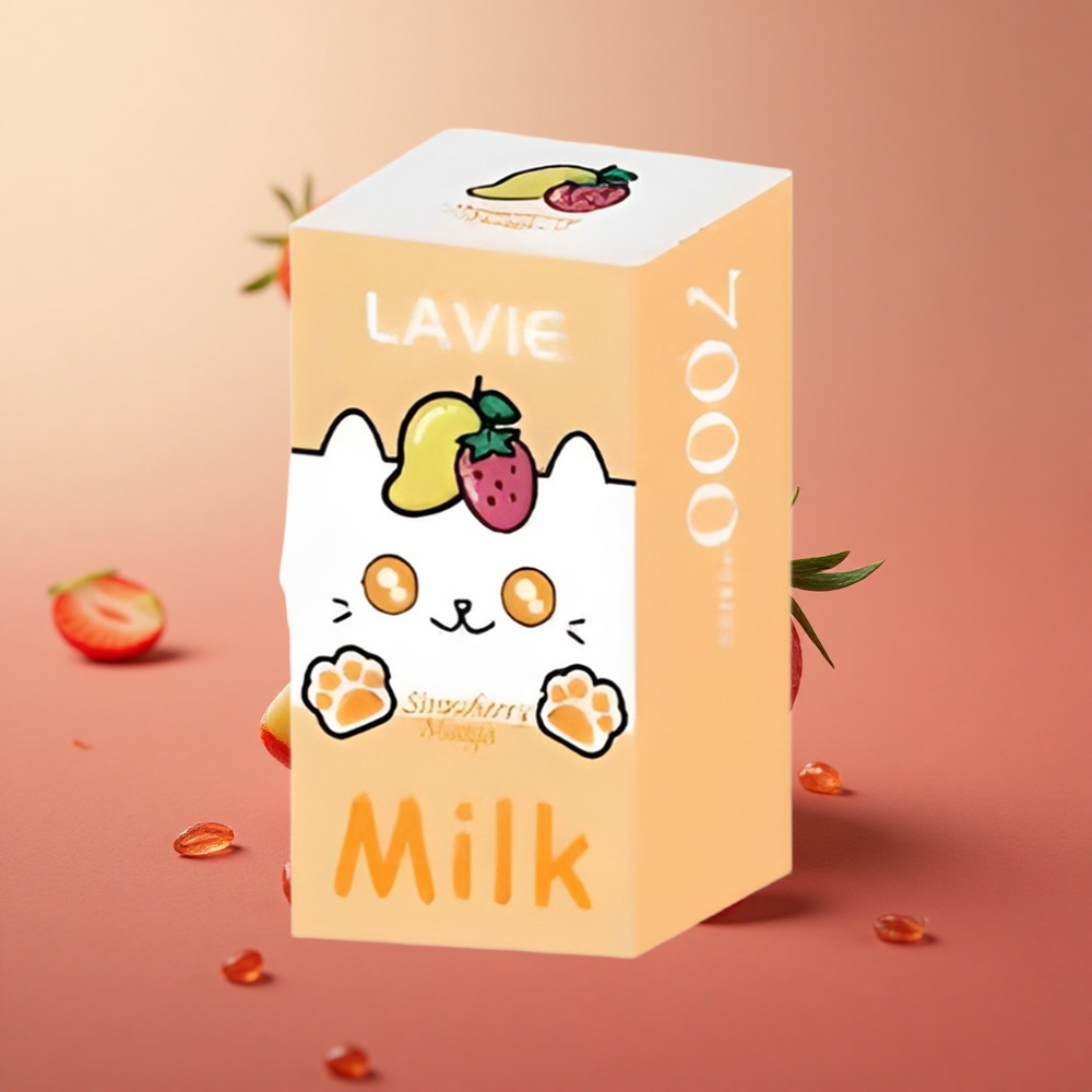 LAVIE Milk 7000 Puffs Jahoda Mango 16ML Slovakia vape wholesale