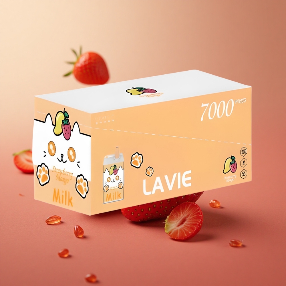 LAVIE Milk 7000 Puffs Jahoda Mango 16ML Slovakia vape wholesale