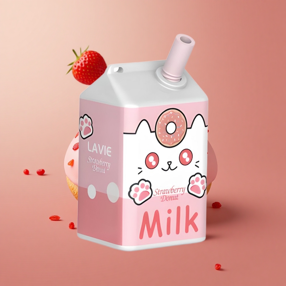 LAVIE Milk 7000 Puffs Jahodová Štrúdľa 16ML Slovakia vape wholesale