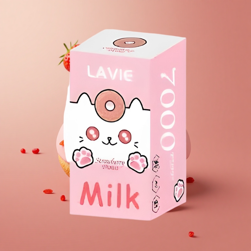 LAVIE Milk 7000 Puffs Jahodová Štrúdľa 16ML Slovakia vape wholesale
