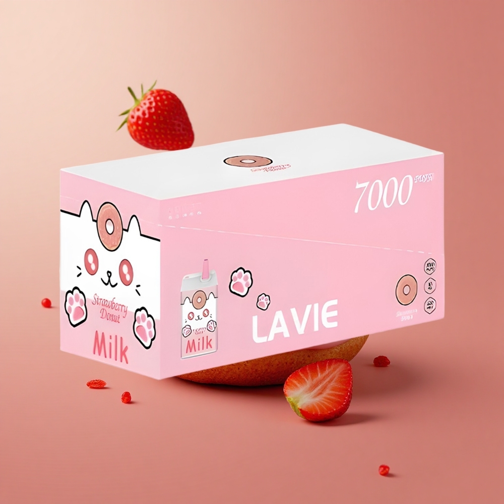 LAVIE Milk 7000 Puffs Jahodová Štrúdľa 16ML Slovakia vape wholesale