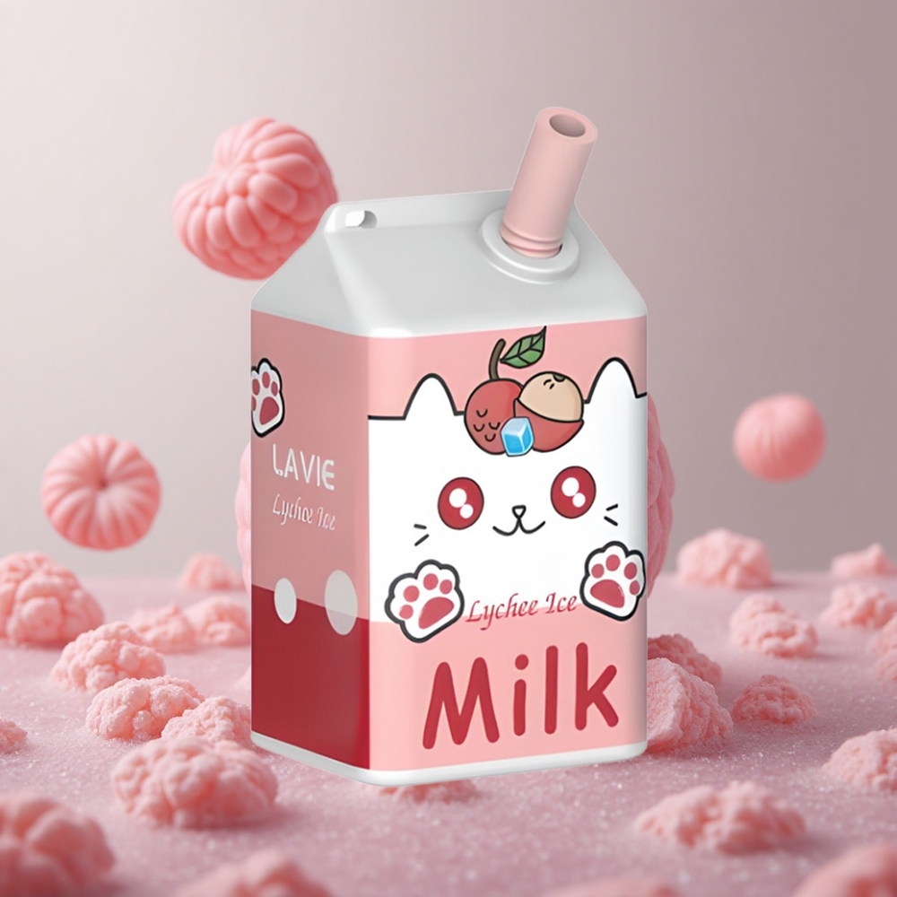 LAVIE Milk 7000 Puffs Litchový ľad 16ML Slovakia vape wholesale