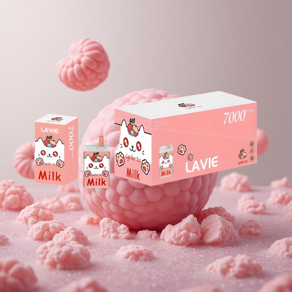 LAVIE Milk 7000 Puffs Litchový ľad 16ML Slovakia vape wholesale