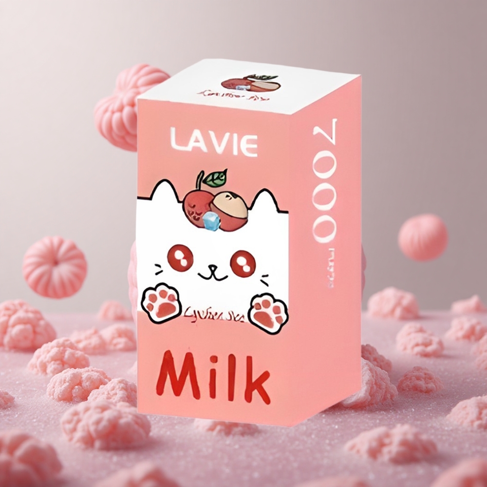 LAVIE Milk 7000 Puffs Litchový ľad 16ML Slovakia vape wholesale