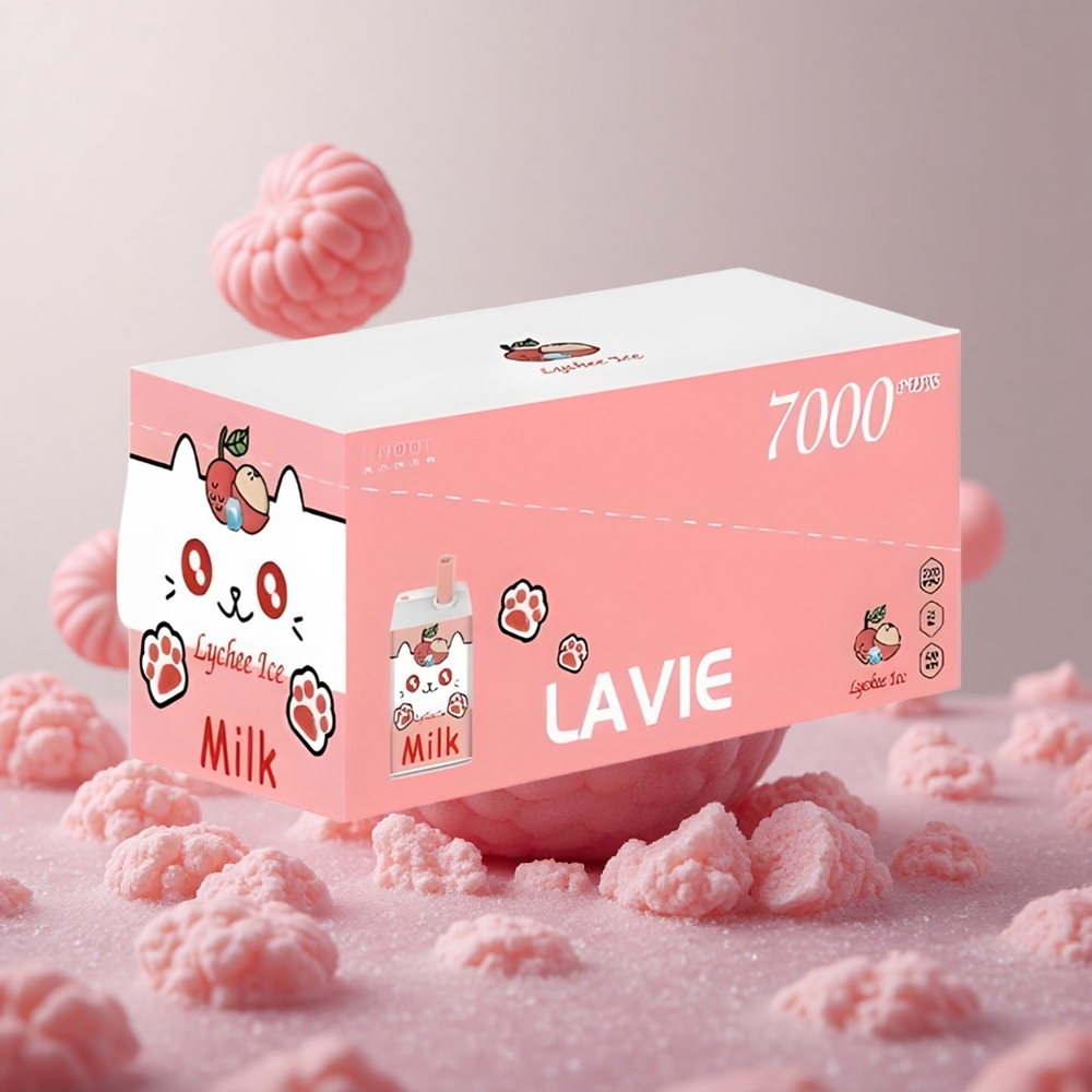 LAVIE Milk 7000 Puffs Litchový ľad 16ML Slovakia vape wholesale