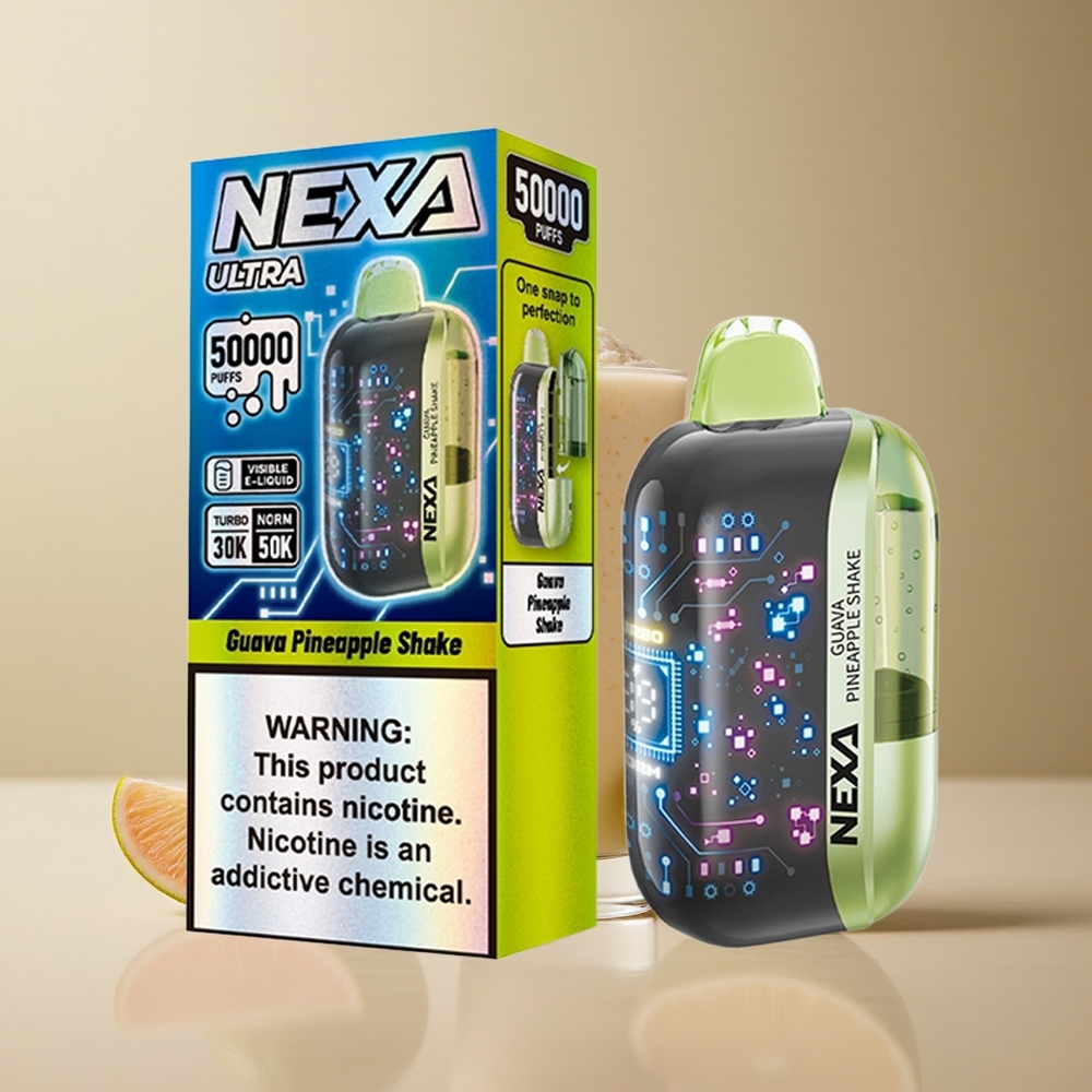 NEXA Ultra 50000 Puffs Guava Ananas Shake 20ml 5% Nikotínu Slovakia vape wholesale