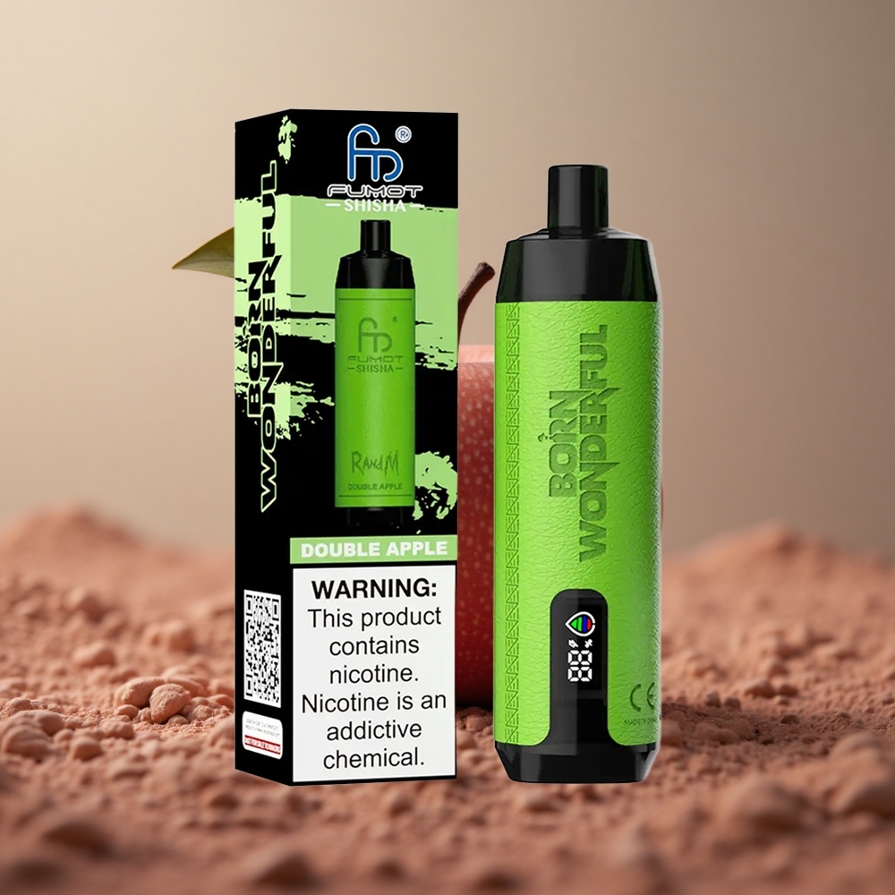RandM Fumot Shisha 10000 Puffs Dvojité jablko 18ml Slovakia vape wholesale