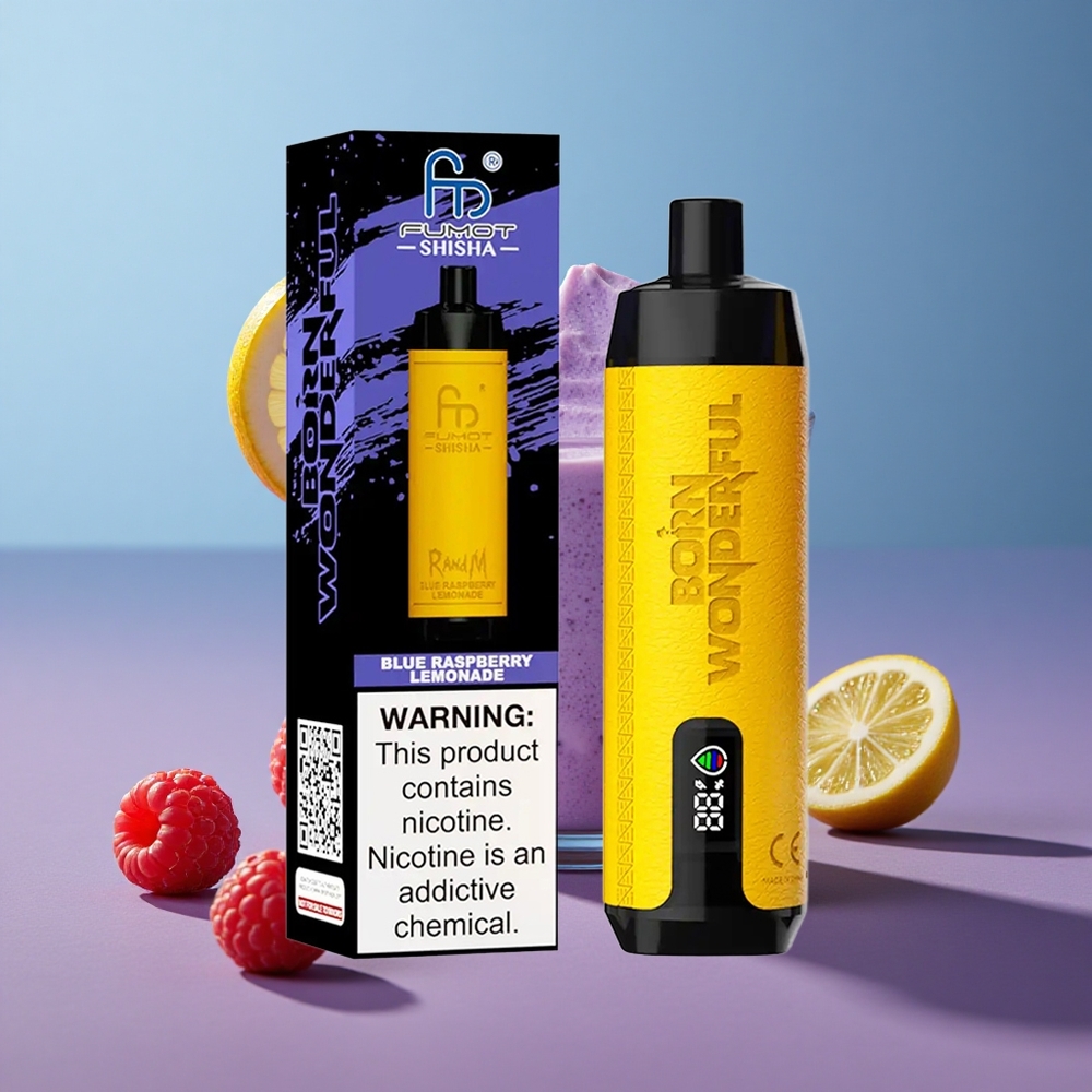 RandM Fumot Shisha 10000 Puffs Jednorazové Vape Malinová Citrónová Šťava Slovakia vape wholesale