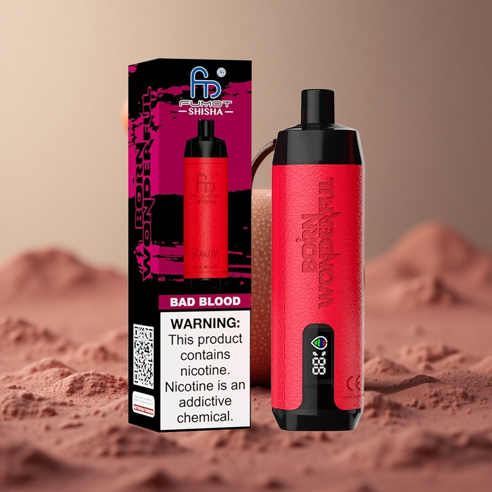 RandM Fumot Shisha 10000 Puffs Jednorazové Vape Zlá Krv 18ml Slovakia vape wholesale