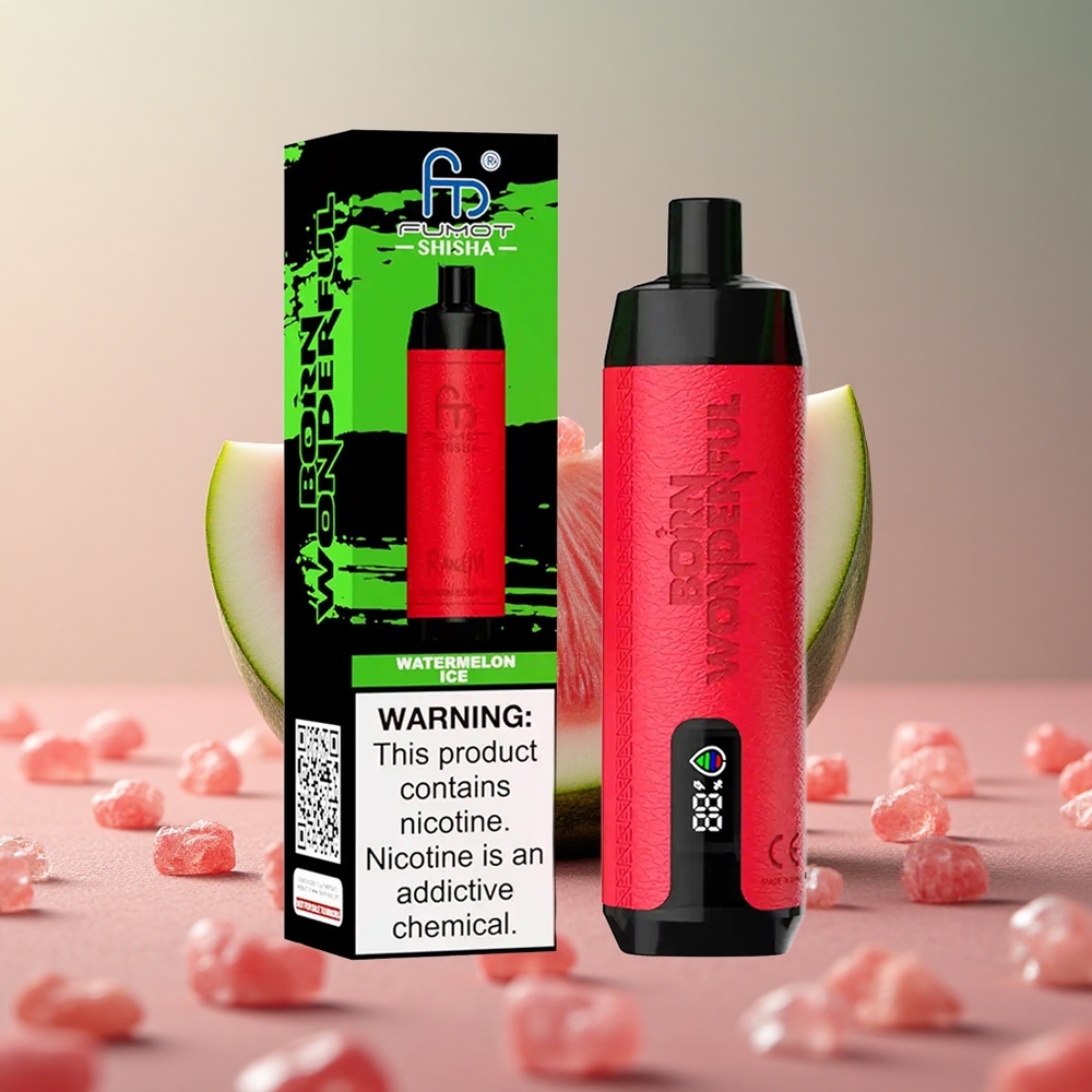 RandM Fumot Shisha 10000 Puffs Vodný melón Ľad 18ml Slovakia vape wholesale