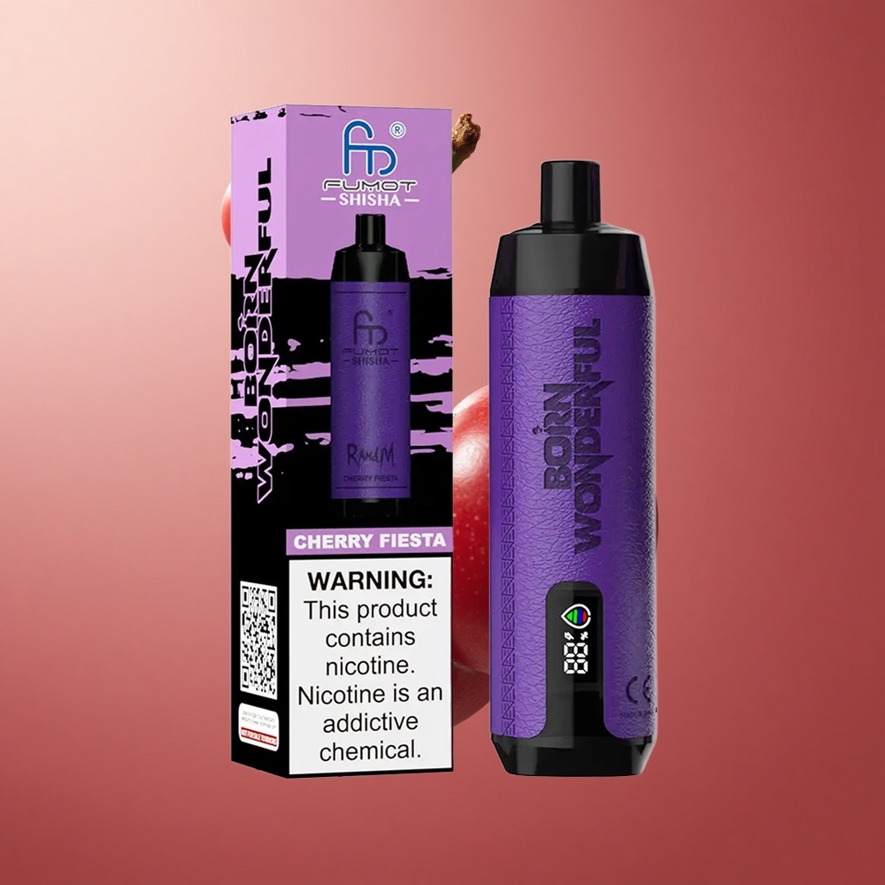 RandM Fumot Shisha 10000 Puffs Čerešňová Fiesta 18ml Slovakia vape wholesale