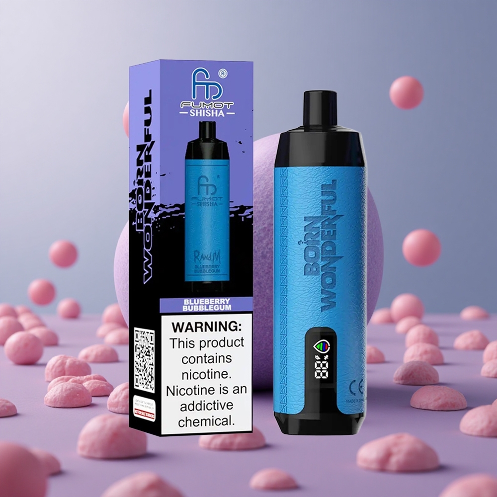 RandM Fumot Shisha 10000 Puffs Čučoriedková žuvačka 18ml Slovakia vape wholesale