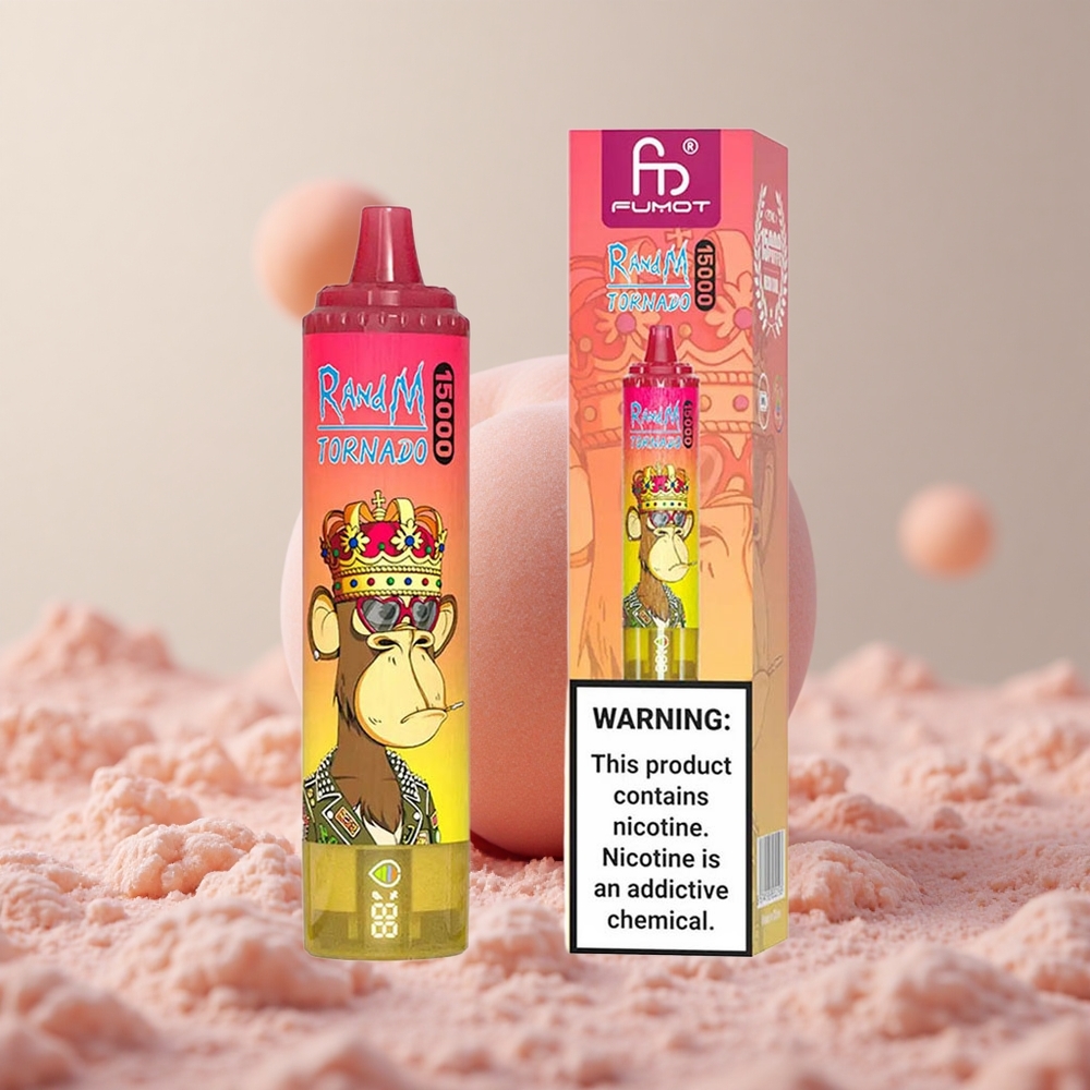 RandM Fumot Tornado 15000 Puffs Broskyňa Ľad Slovakia vape wholesale