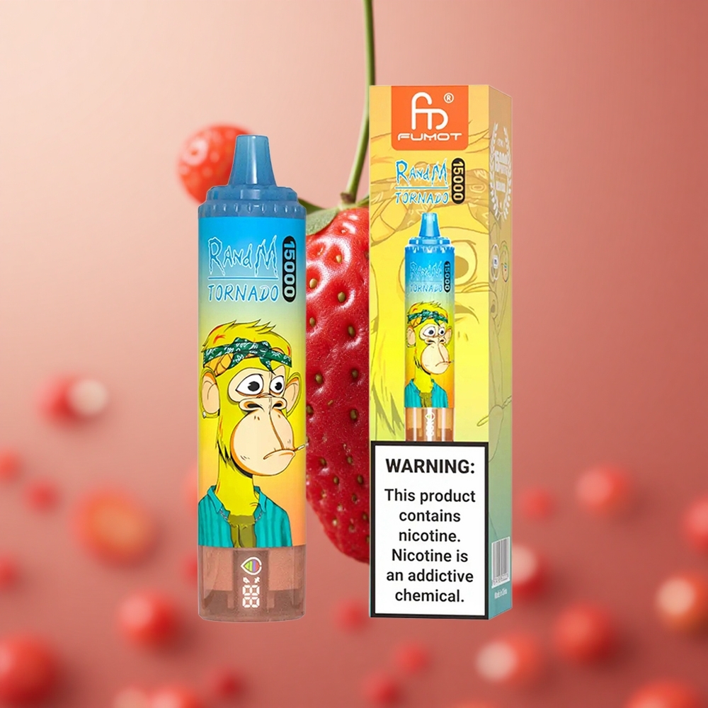 RandM Fumot Tornado 15000 Puffs Jahoda 25ml LCD Slovakia vape wholesale