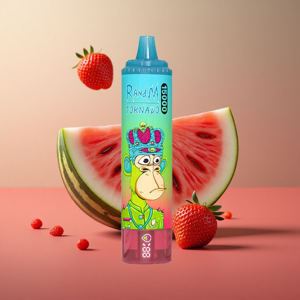 RandM Fumot Tornado 15000 Puffs Jahoda Vodný melón 25ml Slovakia vape wholesale