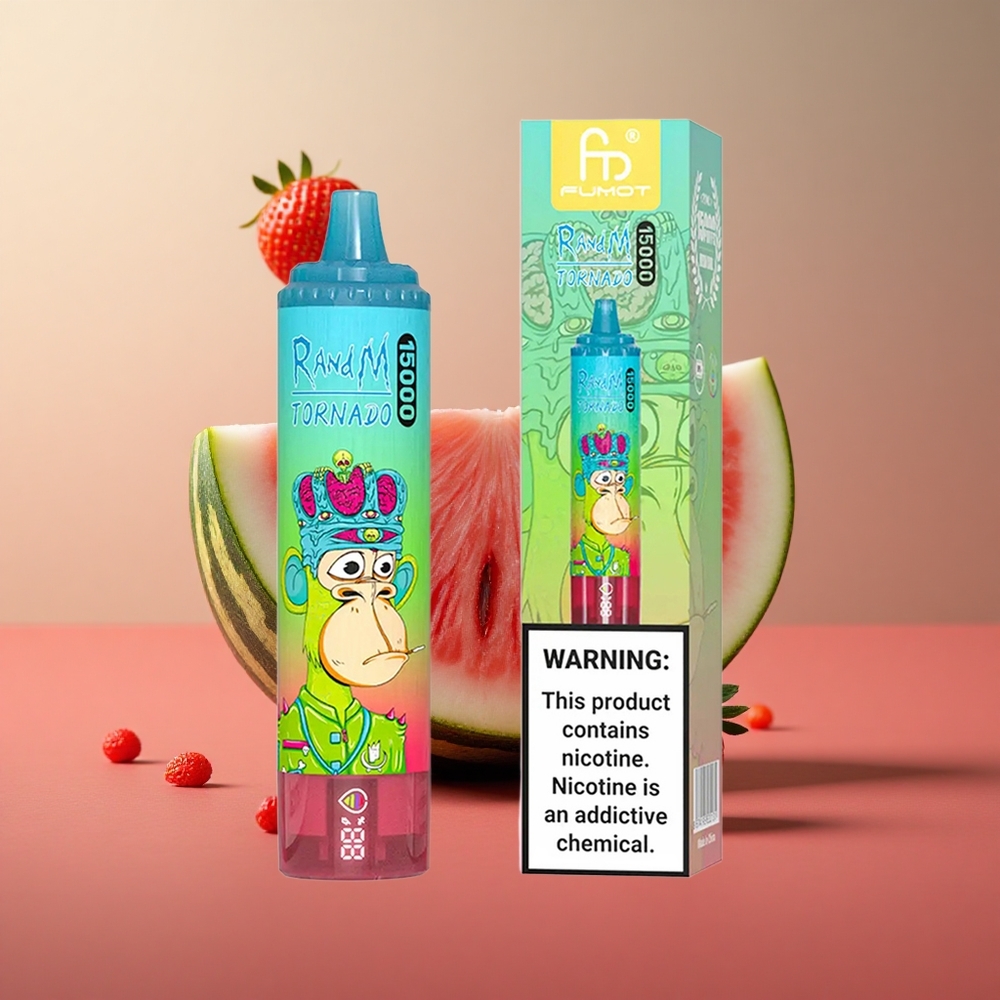 RandM Fumot Tornado 15000 Puffs Jahoda Vodný melón 25ml Slovakia vape wholesale