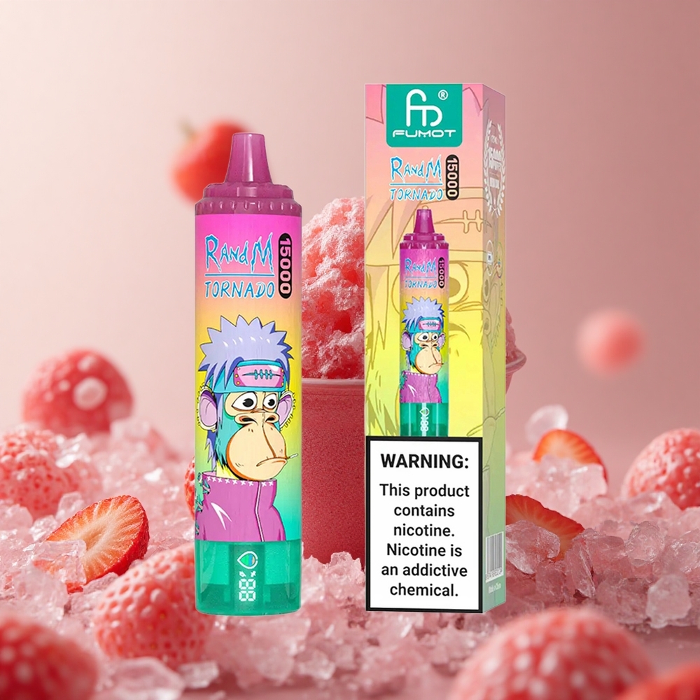 RandM Fumot Tornado 15000 Puffs Jahodový ľad 25ml Slovakia vape wholesale