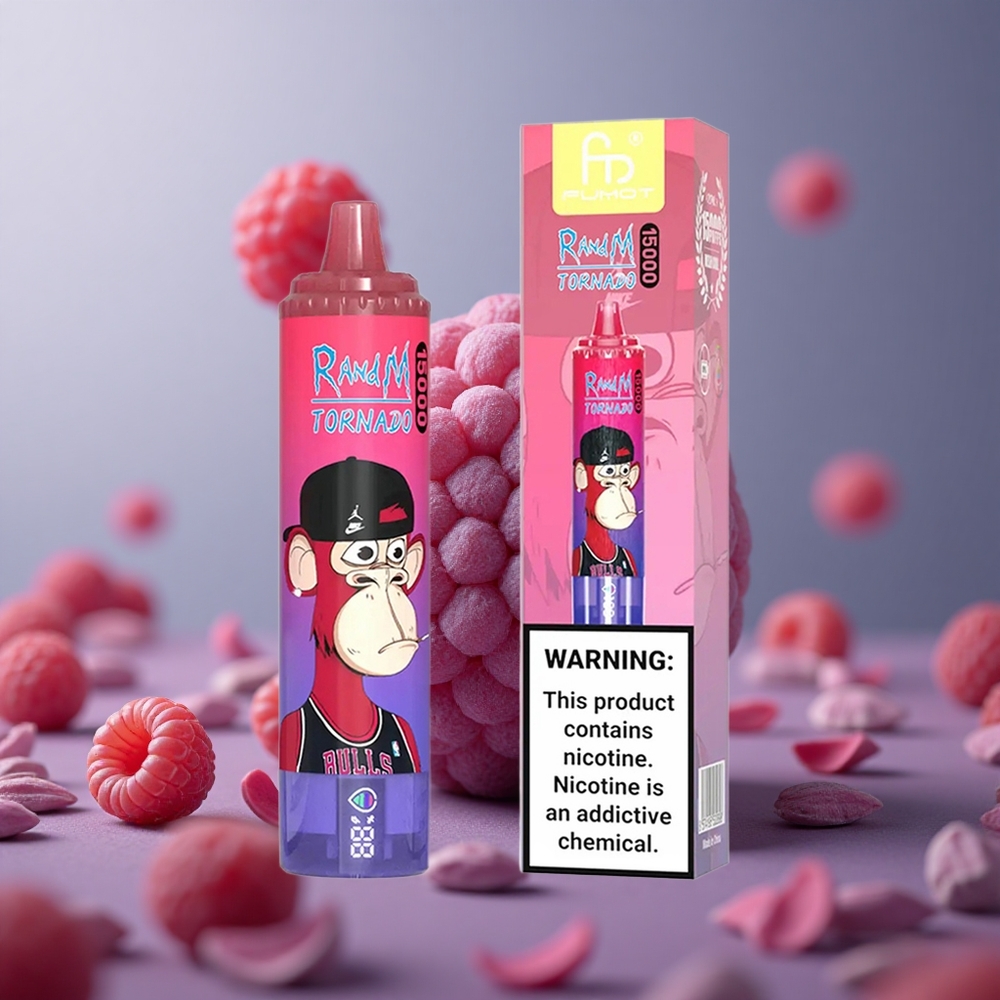 RandM Fumot Tornado 15000 Puffs Jednorazové Vape Bluesour Malina 25ml Slovakia vape wholesale