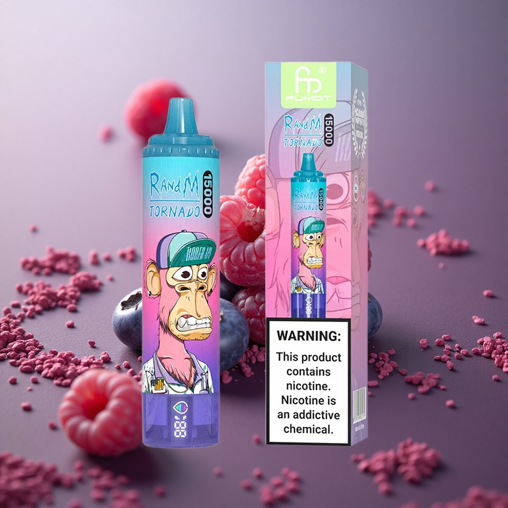 RandM Fumot Tornado 15000 Puffs Čučoriedka Malina Slovakia vape wholesale