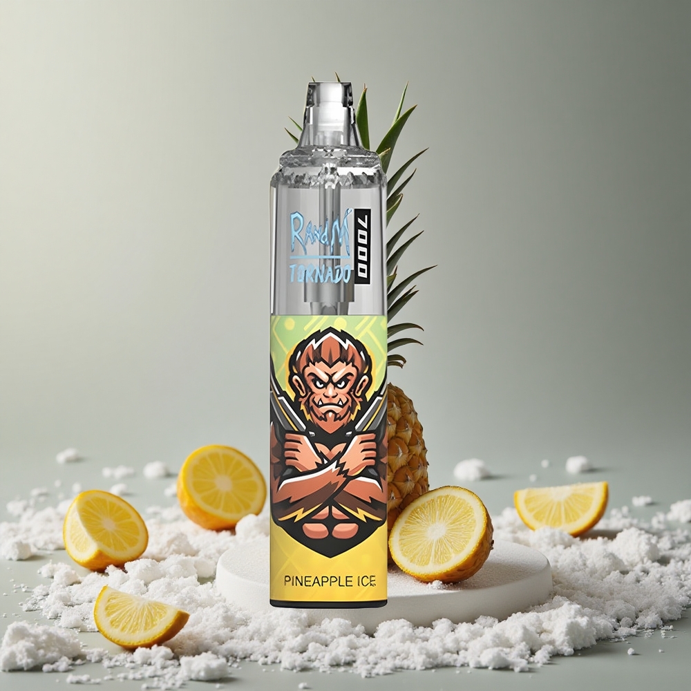 RandM Fumot Tornado 7000 Puffs Ananásový ľad 14ML Slovakia vape wholesale