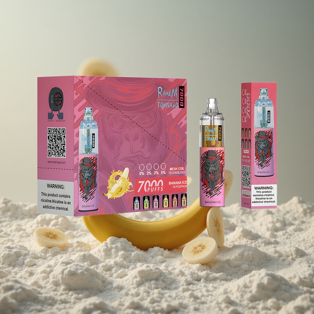 RandM Fumot Tornado 7000 Puffs Banánová ľadová 14ML Slovakia vape wholesale