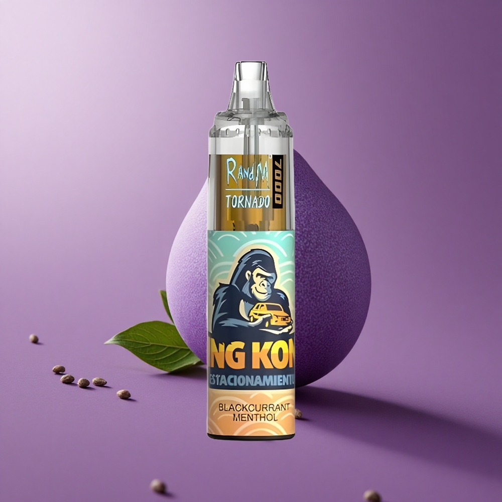 RandM Fumot Tornado 7000 Puffs Blackcurrant Menthol (Čierny ríbezľa Mentol) 14ML Mesh Coil Slovakia vape wholesale