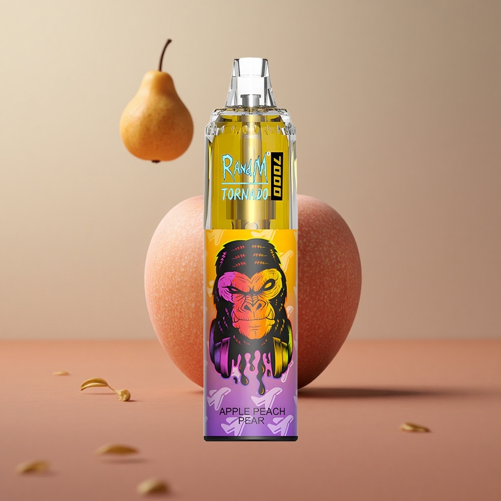 RandM Fumot Tornado 7000 Puffs Jablko Broskyňa Hruška 14ML Slovakia vape wholesale