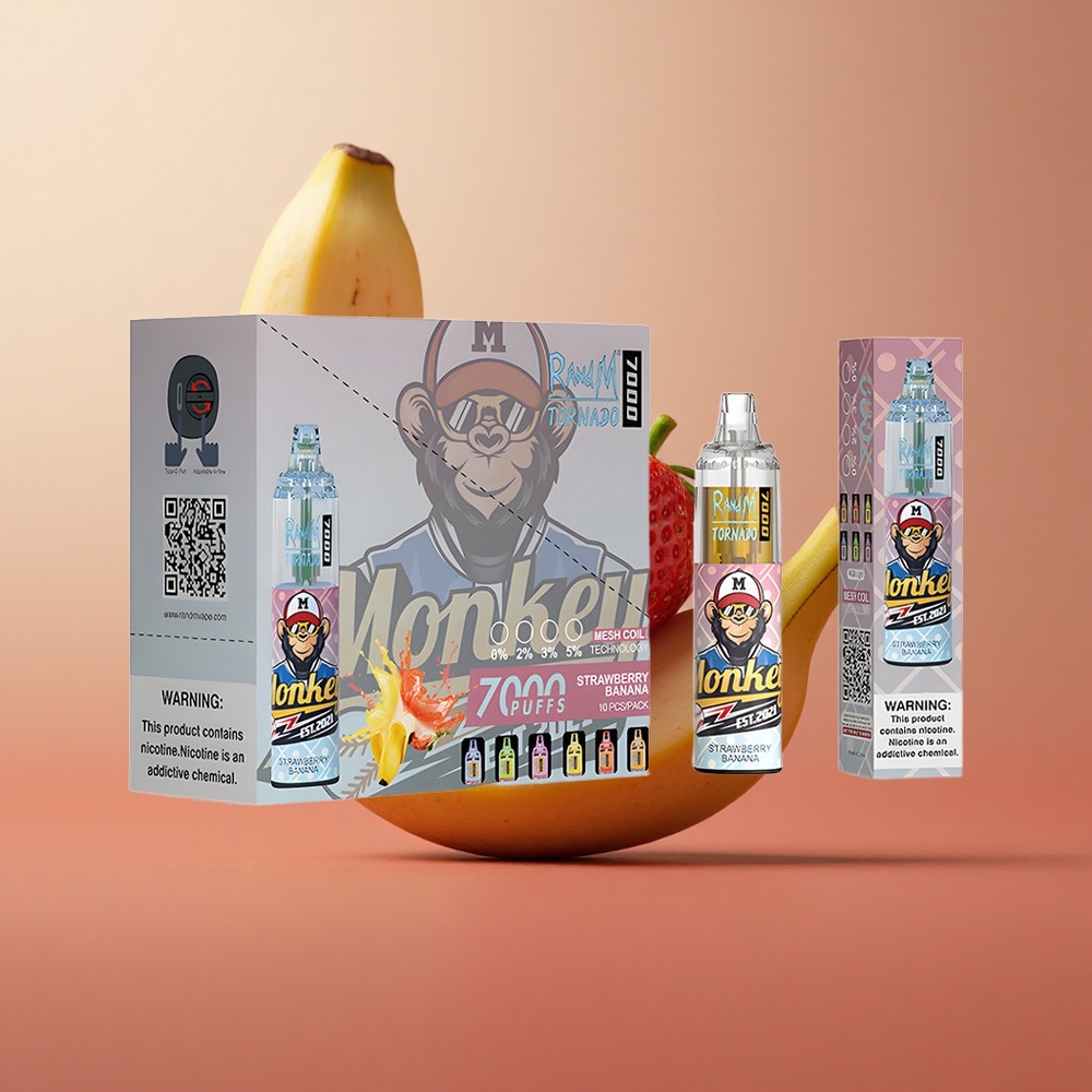 RandM Fumot Tornado 7000 Puffs Jahoda-Banán 14ML Slovakia vape wholesale