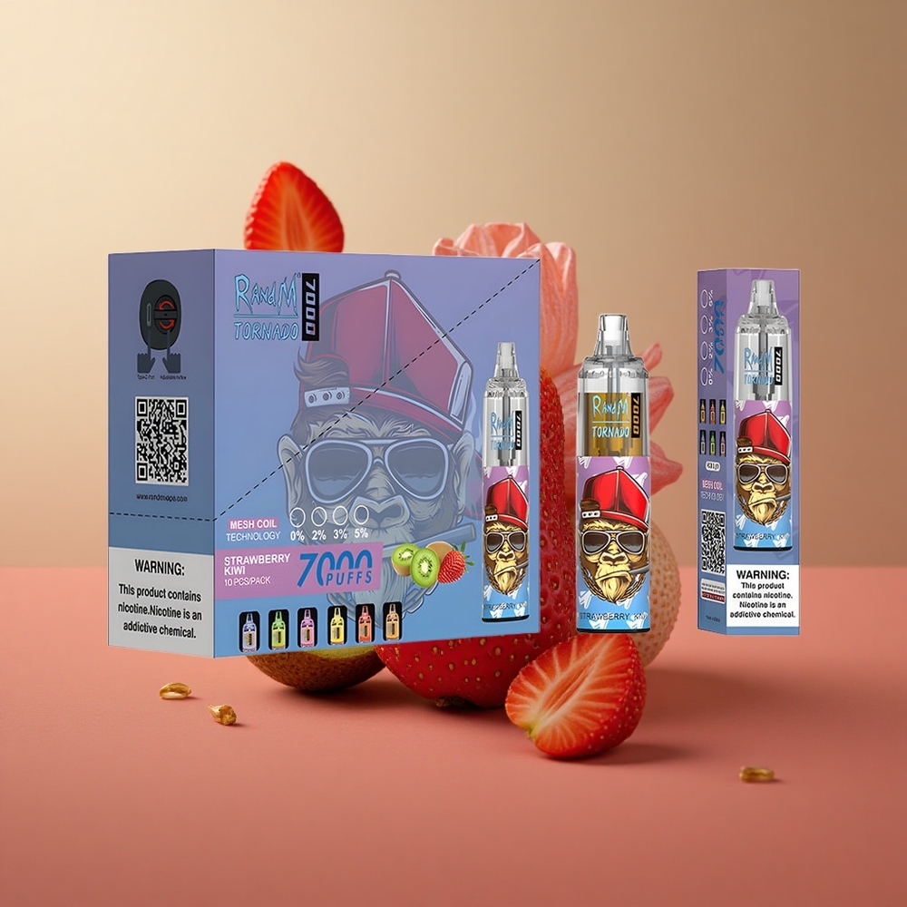 RandM Fumot Tornado 7000 Puffs Jahoda-Kívi 14ML Slovakia vape wholesale