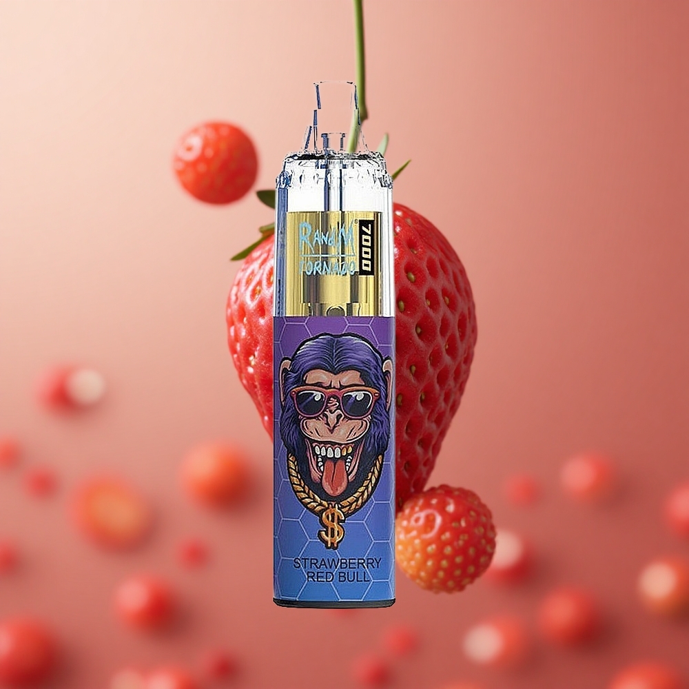 RandM Fumot Tornado 7000 Puffs Jahoda Red Bull 14ML Slovakia vape wholesale