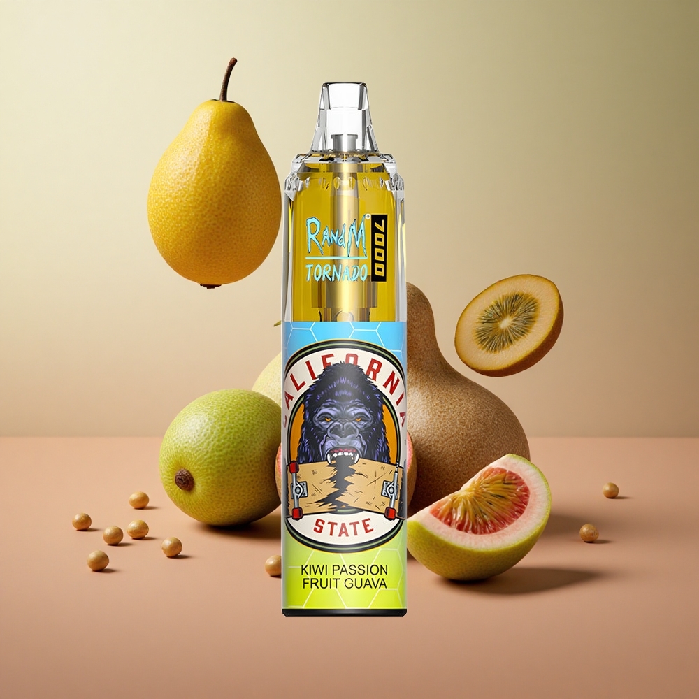 RandM Fumot Tornado 7000 Puffs Jednorazové Vape Kiwi Passion Fruit Guava 14ML Slovakia vape wholesale