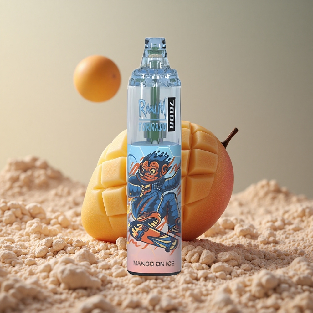 RandM Fumot Tornado 7000 Puffs Mango na ľade 14ML Slovakia vape wholesale