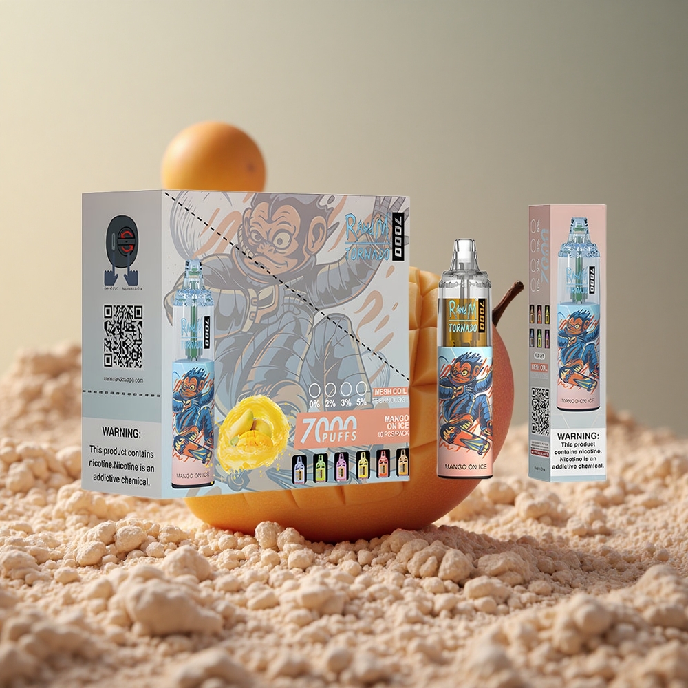 RandM Fumot Tornado 7000 Puffs Mango na ľade 14ML Slovakia vape wholesale