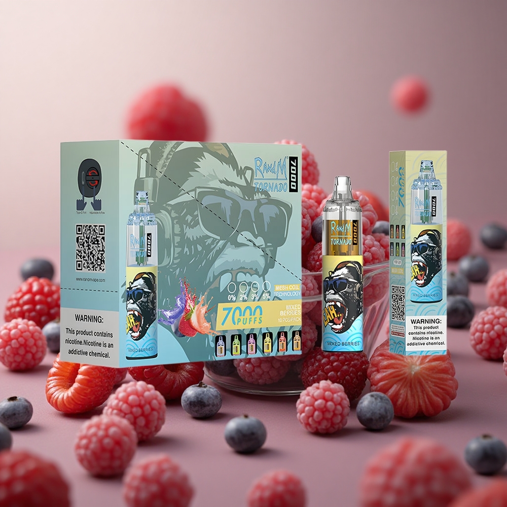 RandM Fumot Tornado 7000 Puffs Zmiešané Bobule 14ML Slovakia vape wholesale