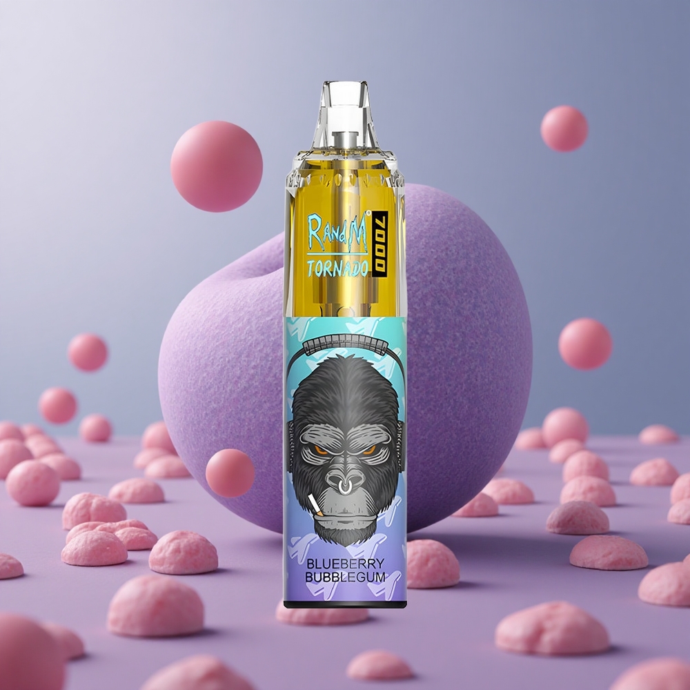 RandM Fumot Tornado 7000 Puffs Čučoriedková žuvačka 14ML Slovakia vape wholesale