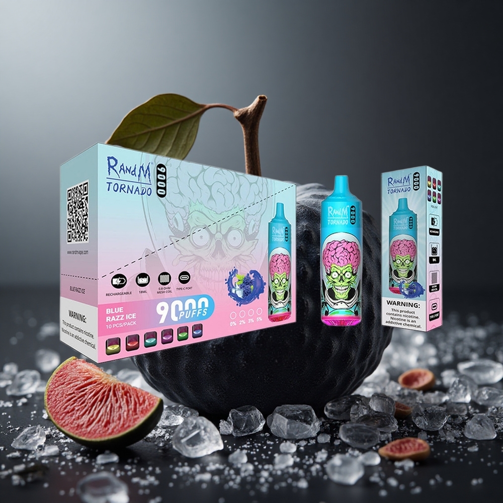 RandM Tornado 9000 Puffs Black Dragon Ice (54 Príchutí, 18 mL) Slovakia vape wholesale