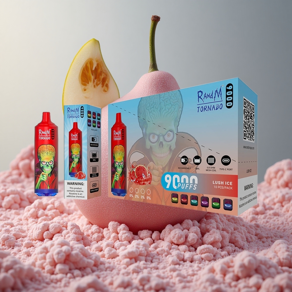 RandM Tornado 9000 Puffs Bujný ľad 18 mL Mesh Coil Slovakia vape wholesale