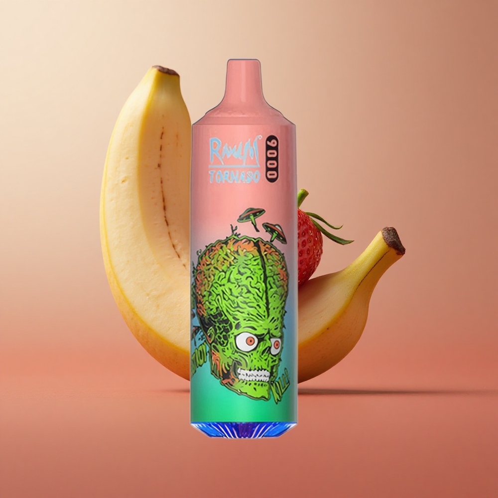 RandM Tornado 9000 Puffs Jahoda-Banán 18 mL Slovakia vape wholesale