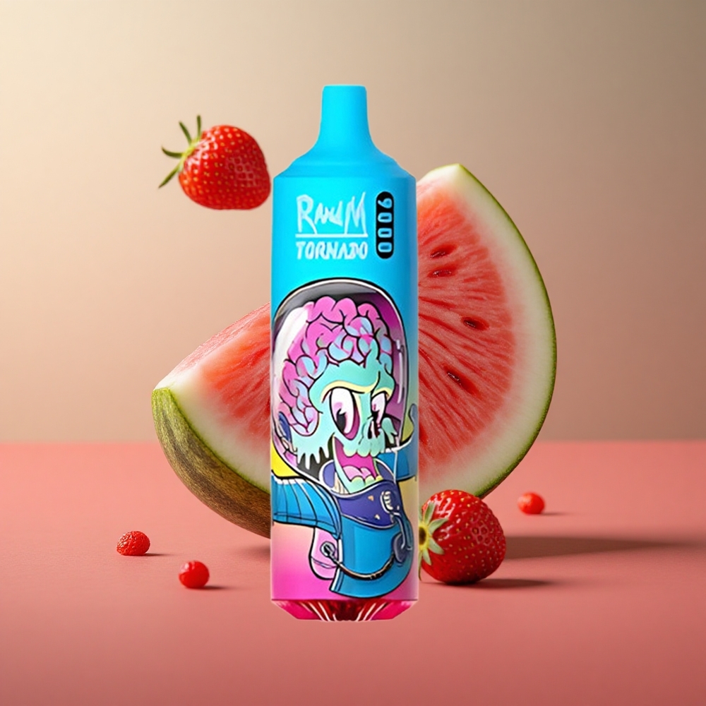RandM Tornado 9000 Puffs Jahoda Melón Mesh Coil Slovakia vape wholesale