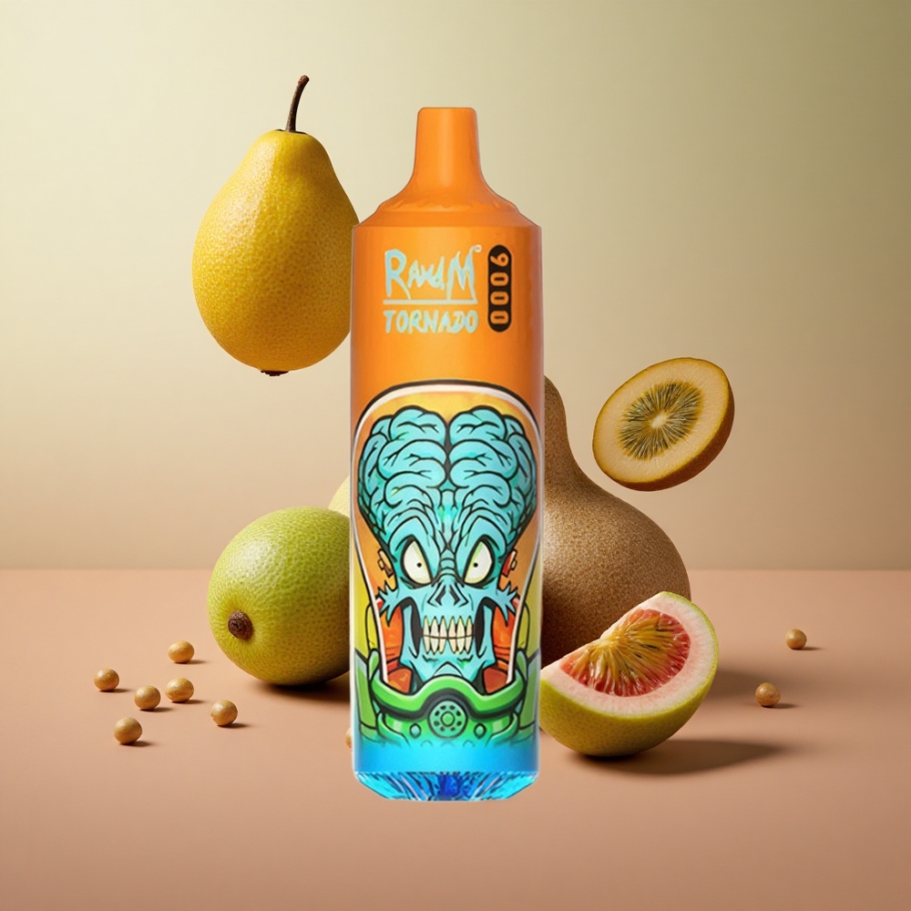 RandM Tornado 9000 Puffs Kiwi Maracuja Guava 18 mL Mesh Coil Slovakia vape wholesale