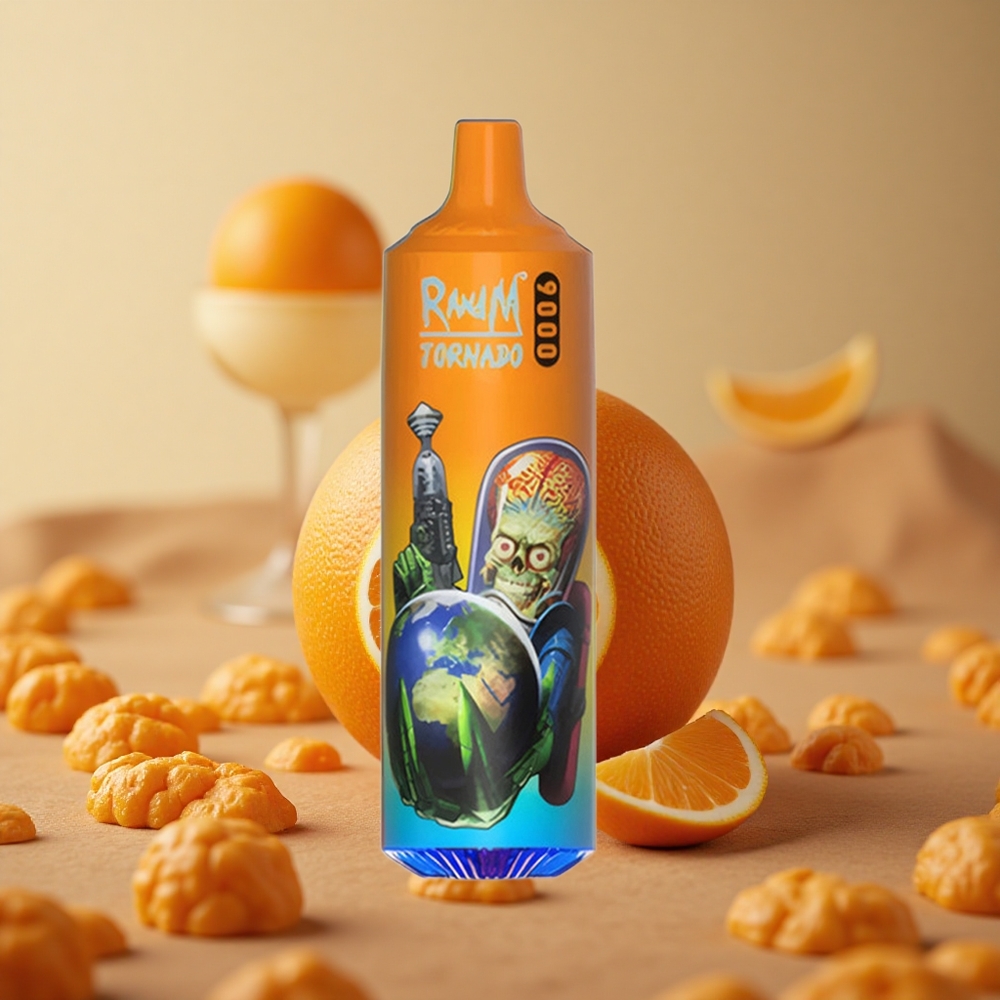 RandM Tornado 9000 Puffs Pomerančová Soda 18 mL Slovakia vape wholesale