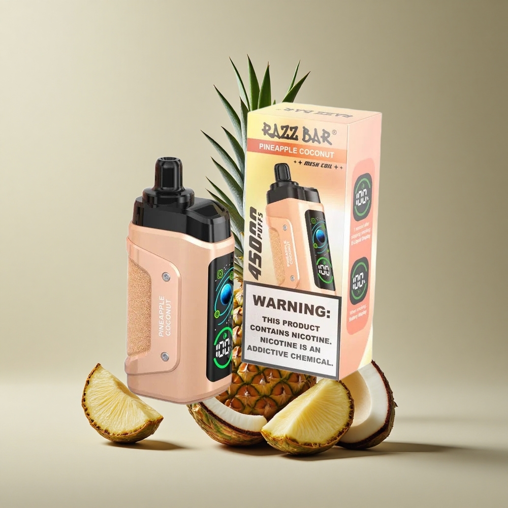 Razz Bar 45000 Puffs Ananás Kokos Nastaviteľný Prietok Slovakia vape wholesale