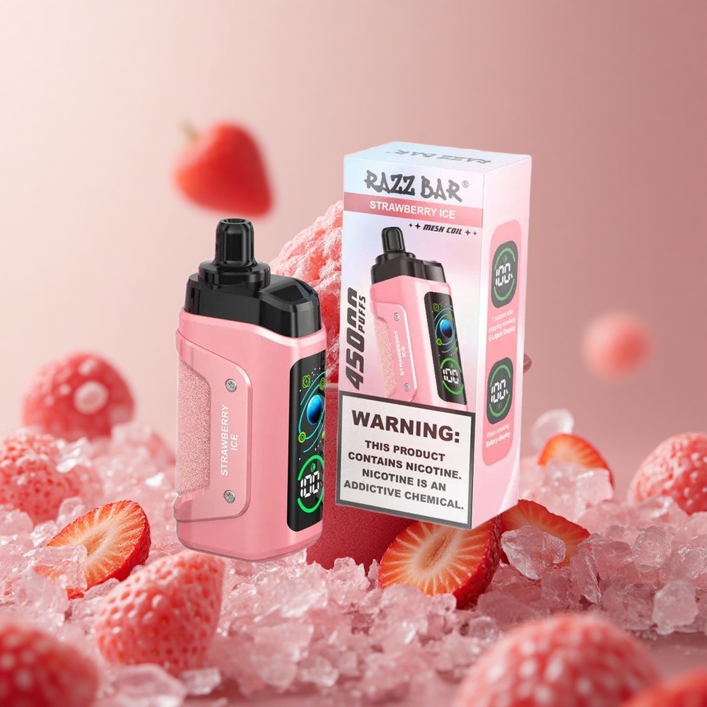 Razz Bar 45000 Puffs Jahoda ľad Adjustable Airflow Slovakia vape wholesale