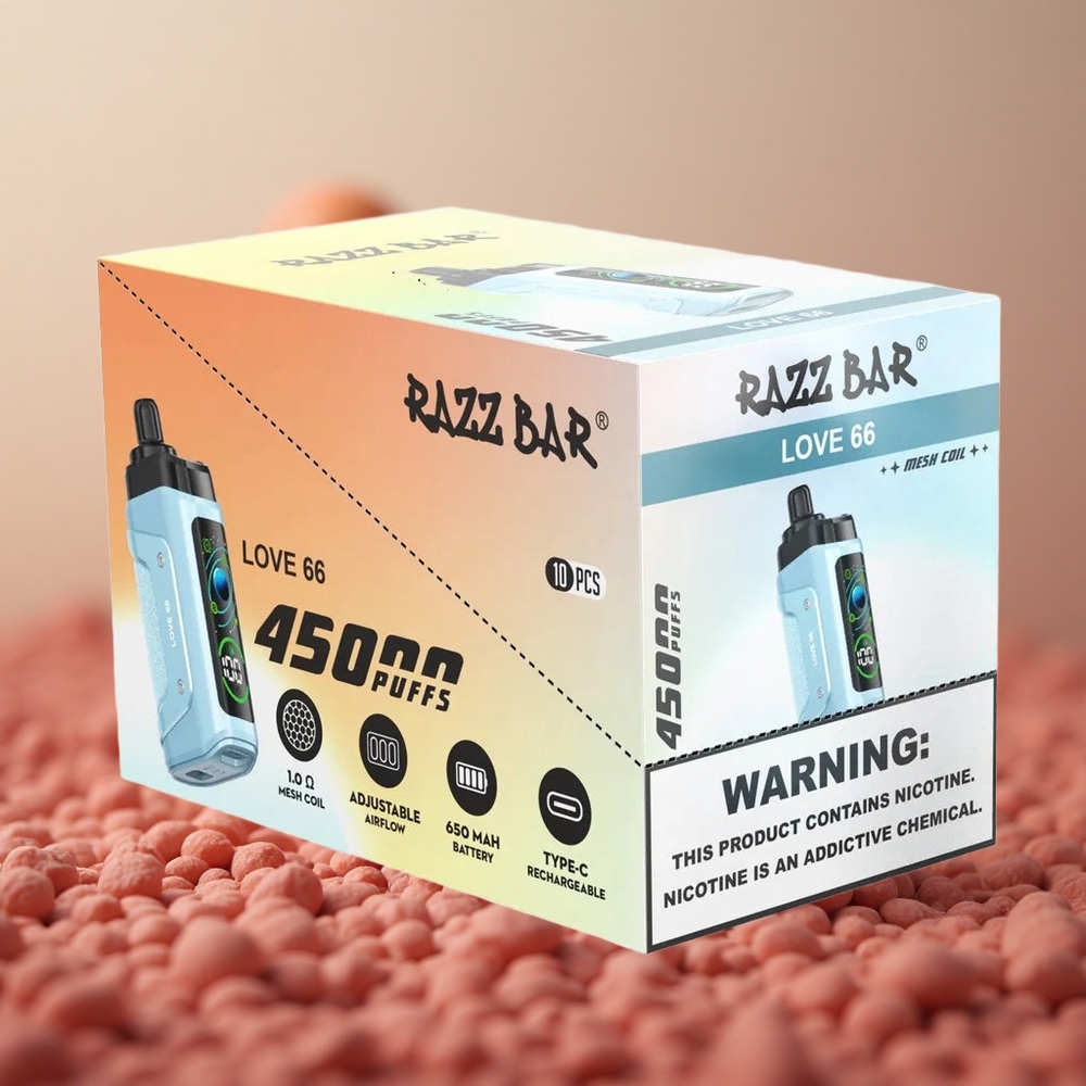 Razz Bar 45000 Puffs Jednorazové Vape Láskavosť 66 Nastaviteľný prietok vzduchu Slovakia vape wholesale
